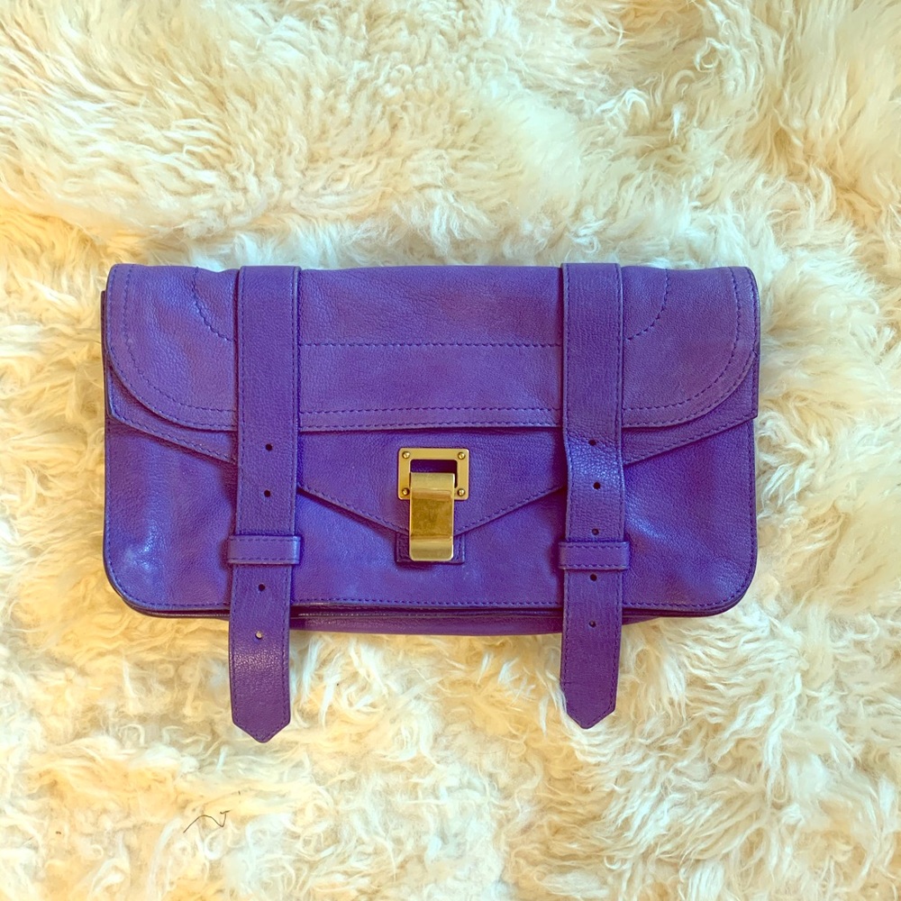 Proenza Schouler PSI purple clutch - Picture 3 of 5